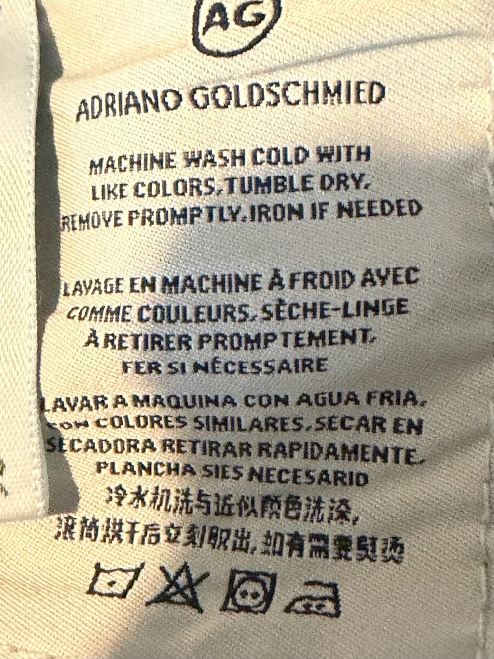 Adriano Goldschmidt AG The High Rise Stevie Ankle -SZ 30R- Blue Distressed Jeans
